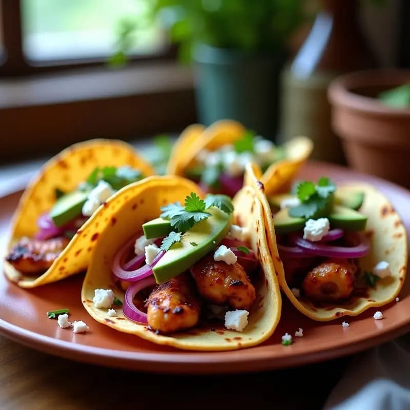 Tacos de Pulpo a la Gallega: Receta Española con Toque Mexicano y Aire Fryer