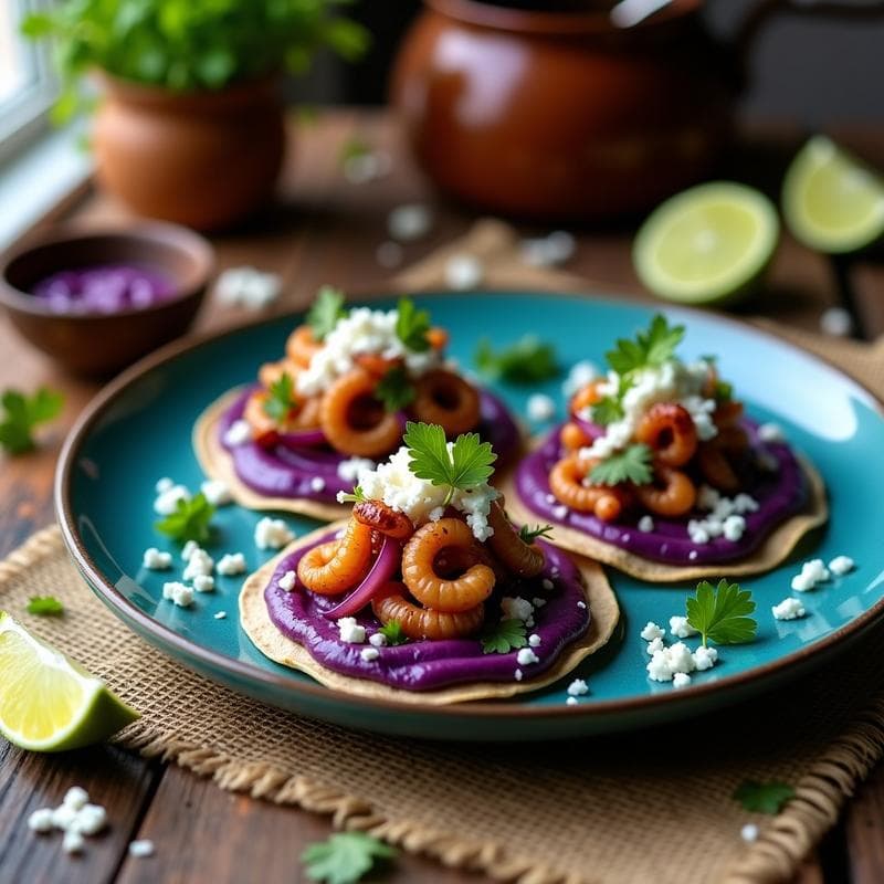 Tacos de pulpo a la gallega con puré de patata morada: receta fusion gallego-mexicana en 30 minutos