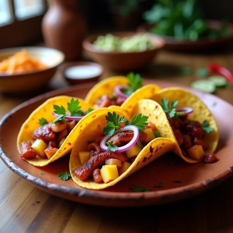 Tacos de Pulpo a la Gallega con Pimentón de la Vera: Receta en Airfryer con Toque Español