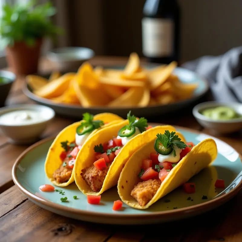 Tacos de Queso Frito con Salsa de Jalapeños y Crema Ácida: Receta Crujiente y Adictiva para Fiestas