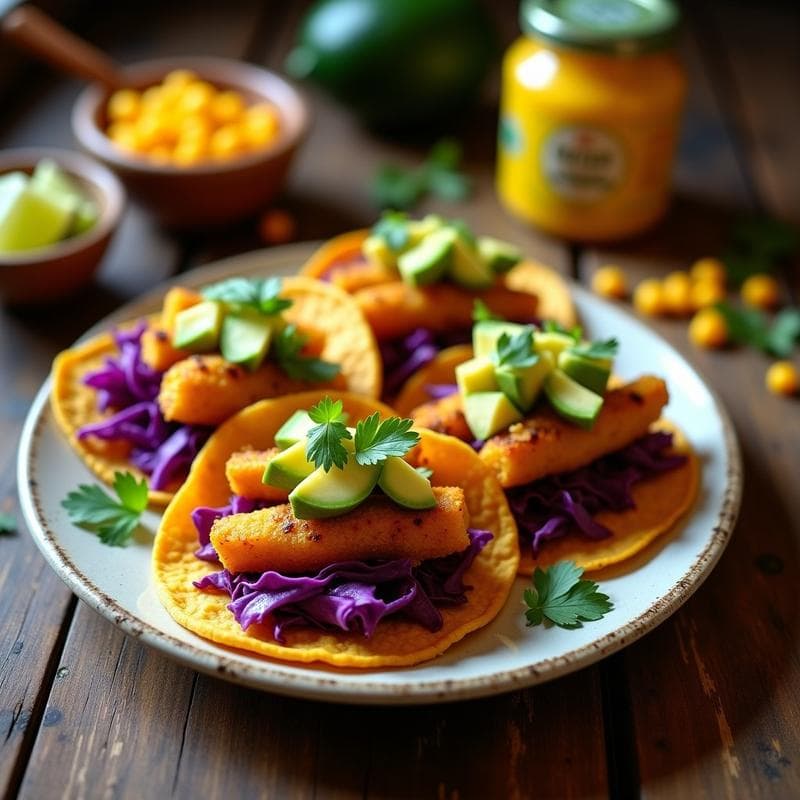 Tacos de Raíces Andinas: Receta en Airfryer con Yuca, Ñame y Ají Amarillo