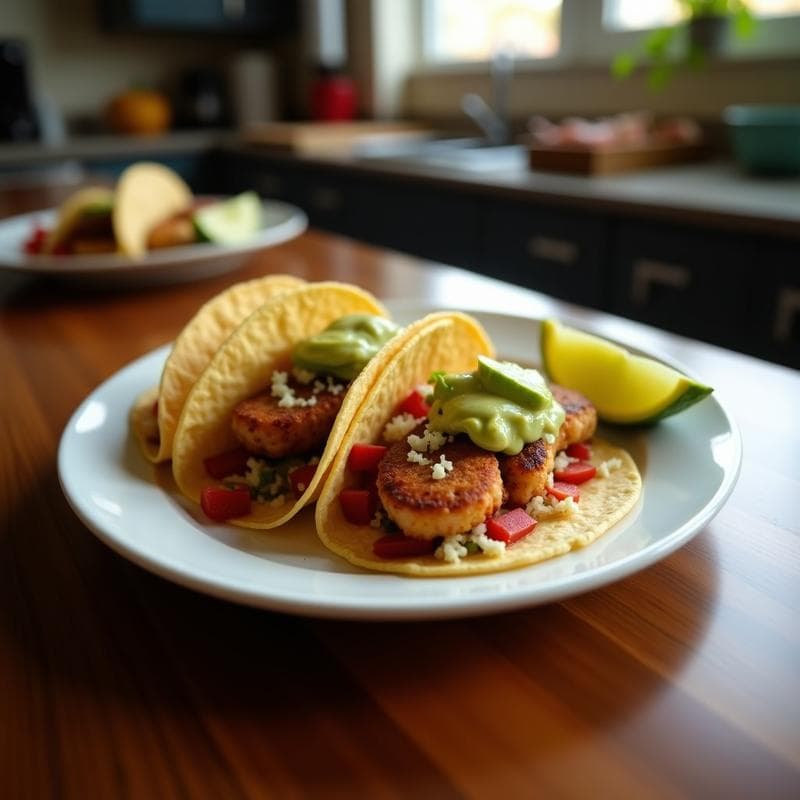 Tacos de Raíces Asadas y Medulata de Aguacate con Essex: Receta Vegana y Sin Gluten al Horno
