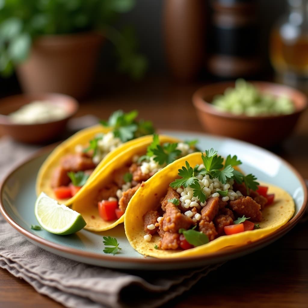 Tacos de Raíces de Loto y Carnita de Jackfruit: Receta Vegana en Airfryer con Sabor Mexicano