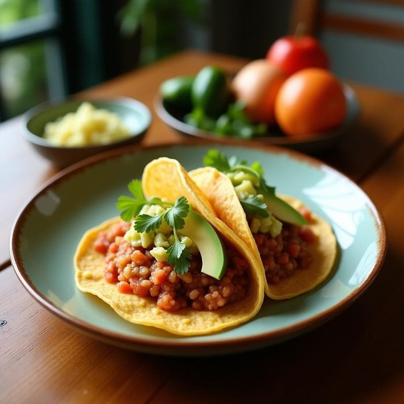 Tacos de Shirataki con Ceviche de Aguacate: Receta Japonesa-Mexicana Keto en 10 Minutos