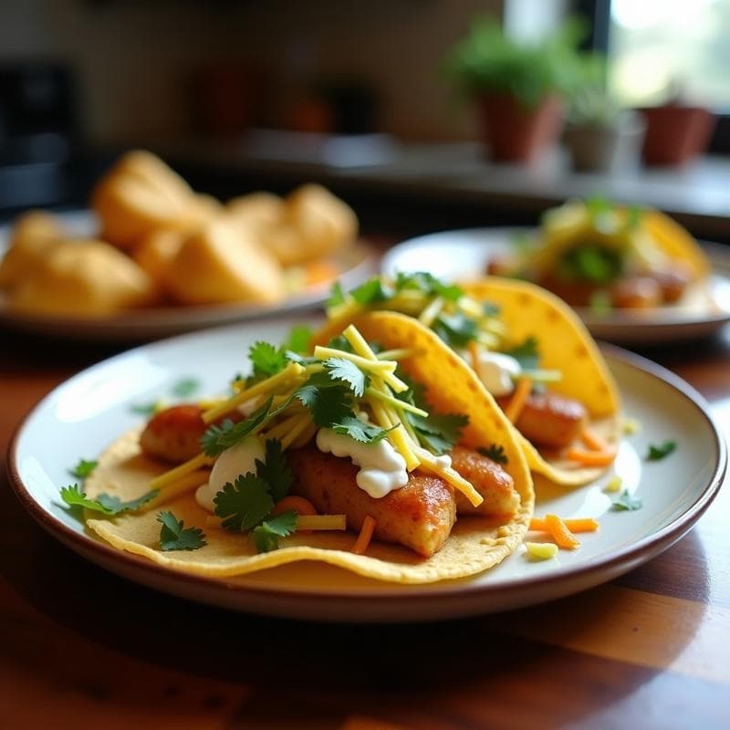 Tacos de Squash Blossom y Queso de Cajuela: Receta Mexicana Gourmet en Airfryer