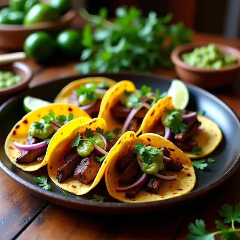 Tacos de Suadero con Nopales y Salsa Verde: Receta Mexicana Auténtica en Comal