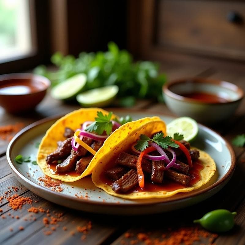 Tacos de Ternera al Ajillo con Barbacoa: Receta Express con Toque Mexicano en 25 Minutos