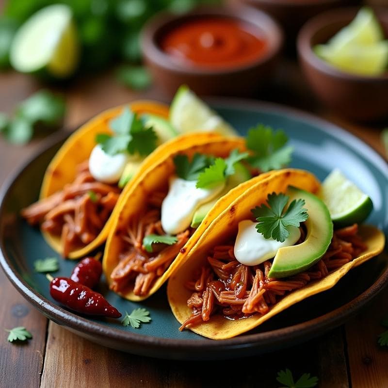 Tacos de Tinga de Pollo al Chipotle: Receta en Airfryer en 20 Minutos con Toque Ahumado