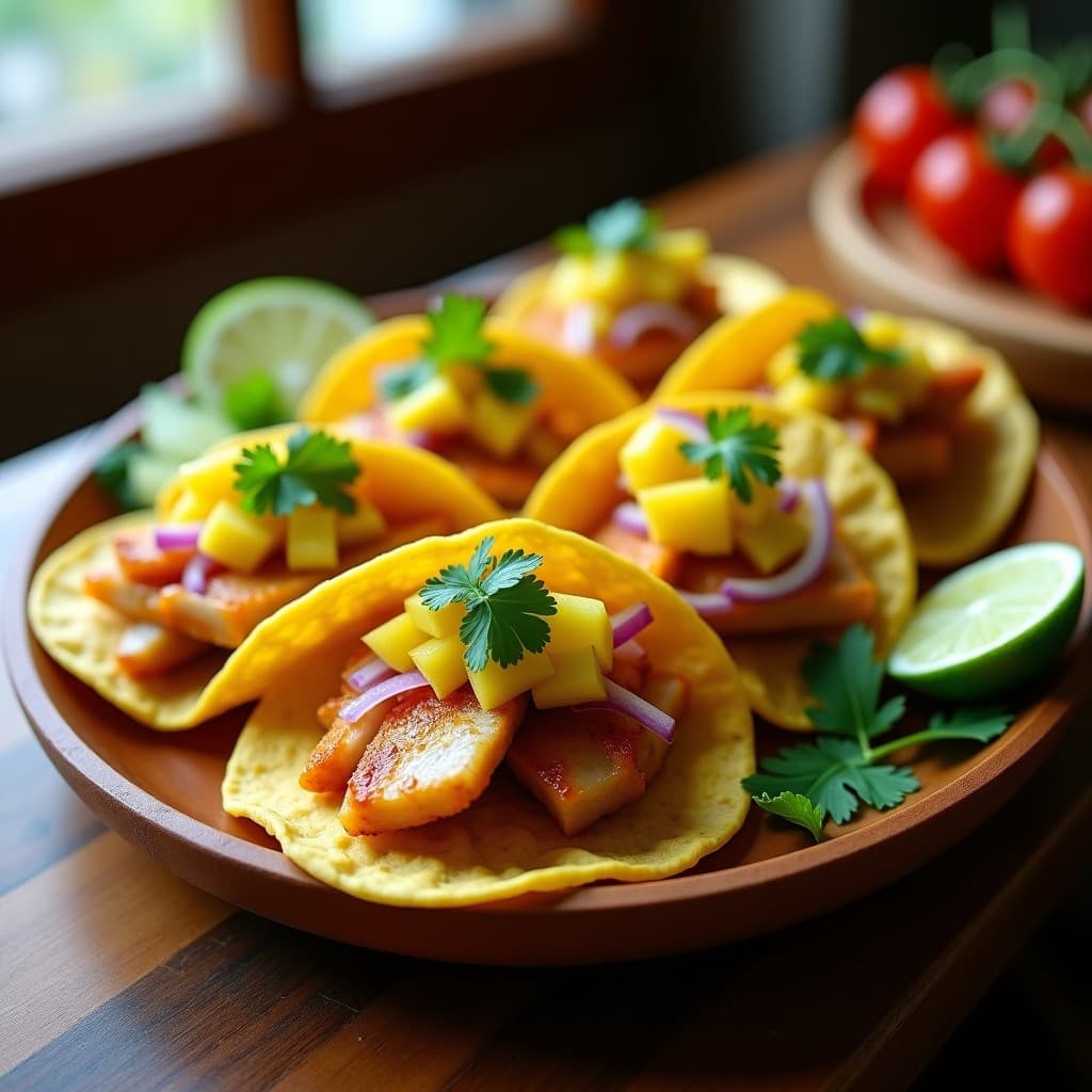 Tacos de tonguefish con escabeche de piña y ají amarillo: Receta Peruana en 20 Minutos