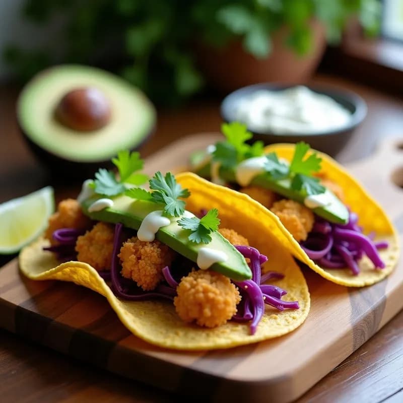 Tacos Veganos de Coliflor Ahumada: Receta Crujiente en Airfryer en 15 Minutos