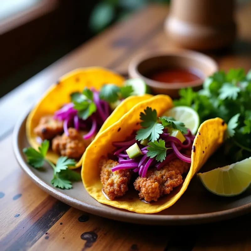 Tacos Veganos de Hongo Ostra: Receta Crujiente en Airfryer con Toque Ahumado