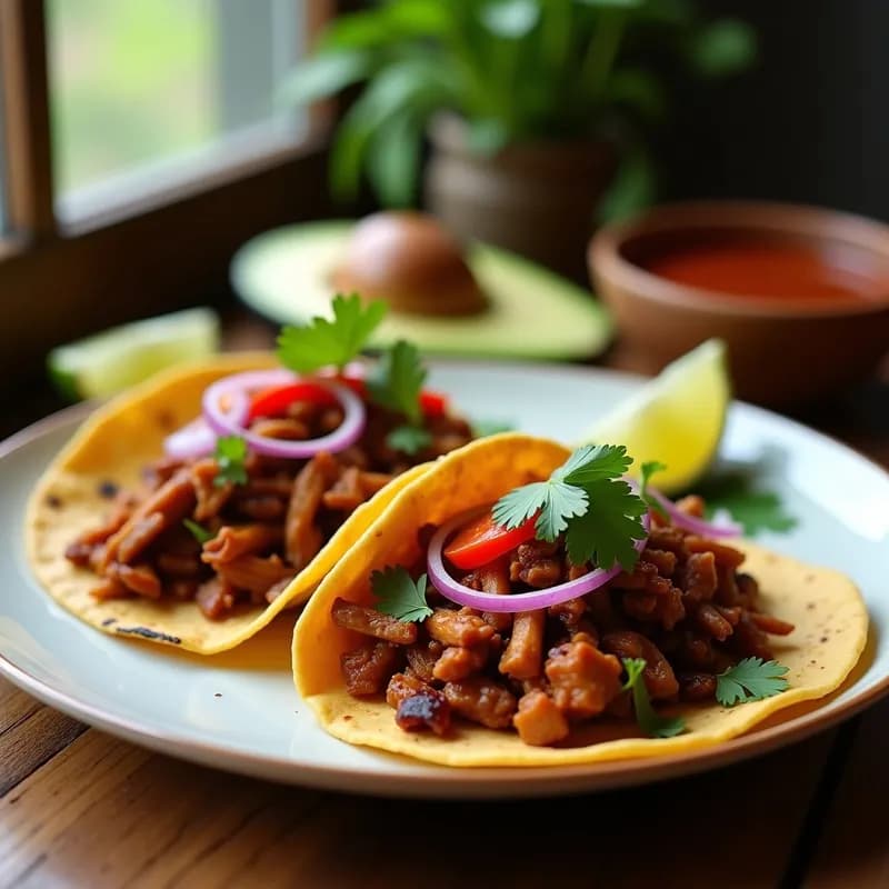 Tacos Veganos de Jackfruit Ahumado: Receta en Olla Lenta con Sabor a Carne