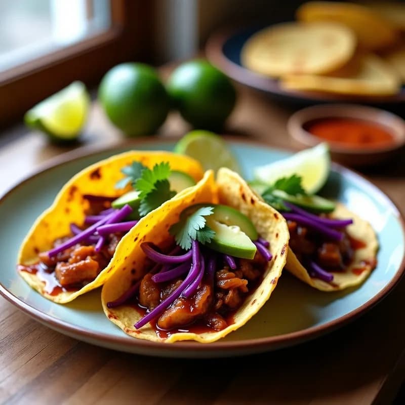 Tacos Veganos de Jackfruit Ahumado: Receta BBQ en Airfryer Sin Aceite