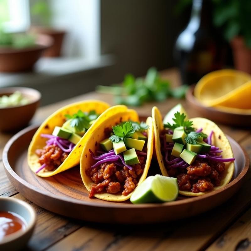 Tacos Veganos de Jackfruit BBQ: Receta Rápida y Altamente Proteica en 20 Minutos