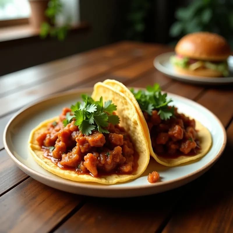 Tacos Veganos de Jackfruit Birria: Receta al Horno con Consomé Ahumado