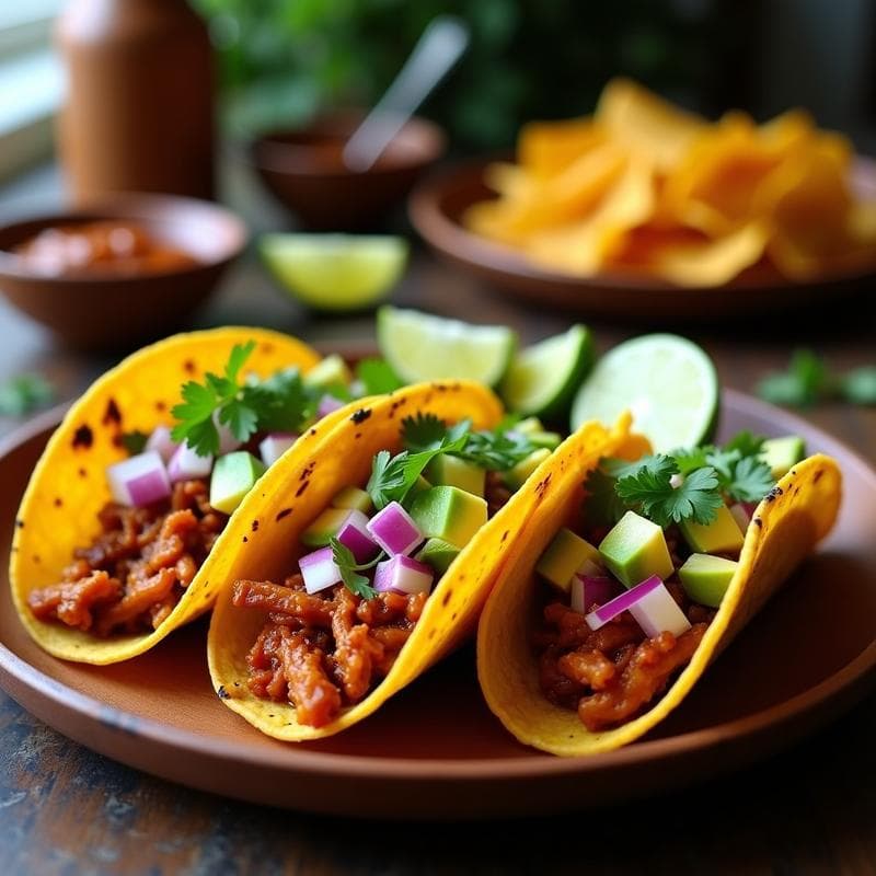 Tacos Veganos de Jackfruit Desmenuzada: Receta Express con Sabor a Barbacoa en Airfryer