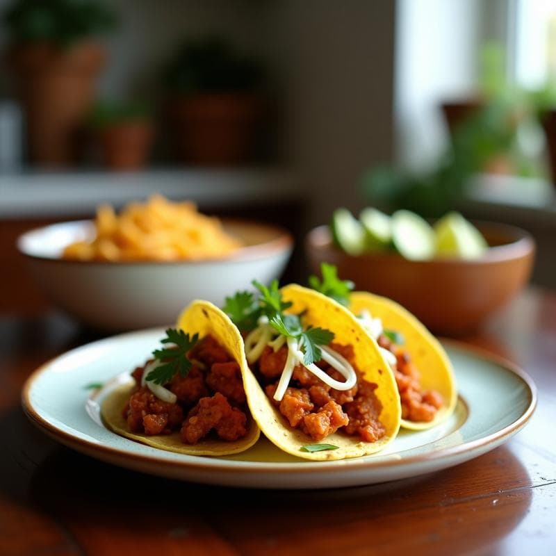 Tacos Veganos de Jackfruit al Pibil: Receta en Airfryer con Sabor Yucateco Auténtico