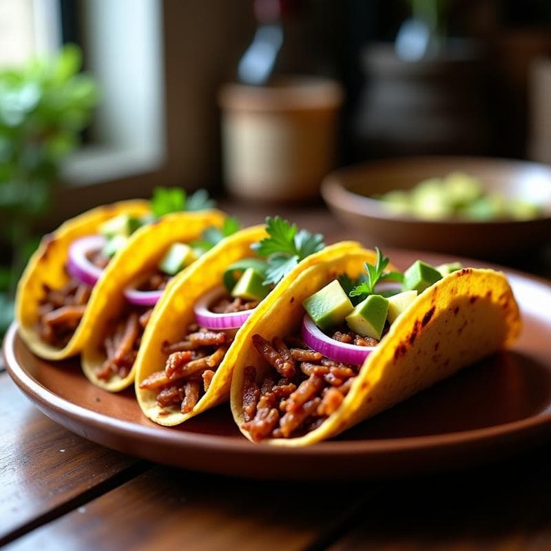 Tacos Veganos de Jackfruit Picanha: Receta Express con Toque Brasilerio en Airfryer