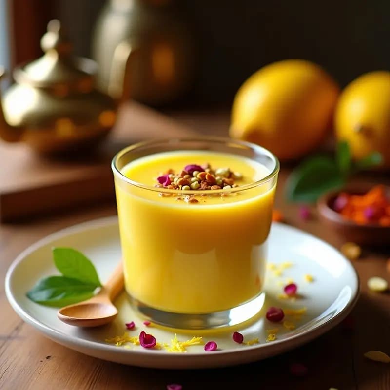 Tadelakt de Limón y Azafrán: Postre Marroquí Vegano con Textura Sedosa