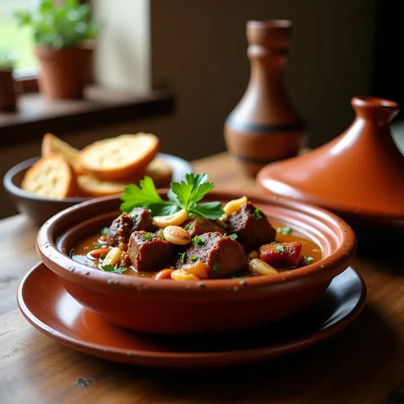 Tagine de Cordero con Higos y Almendras: Receta Marroquí Slow Cooker y Alta en Hierro