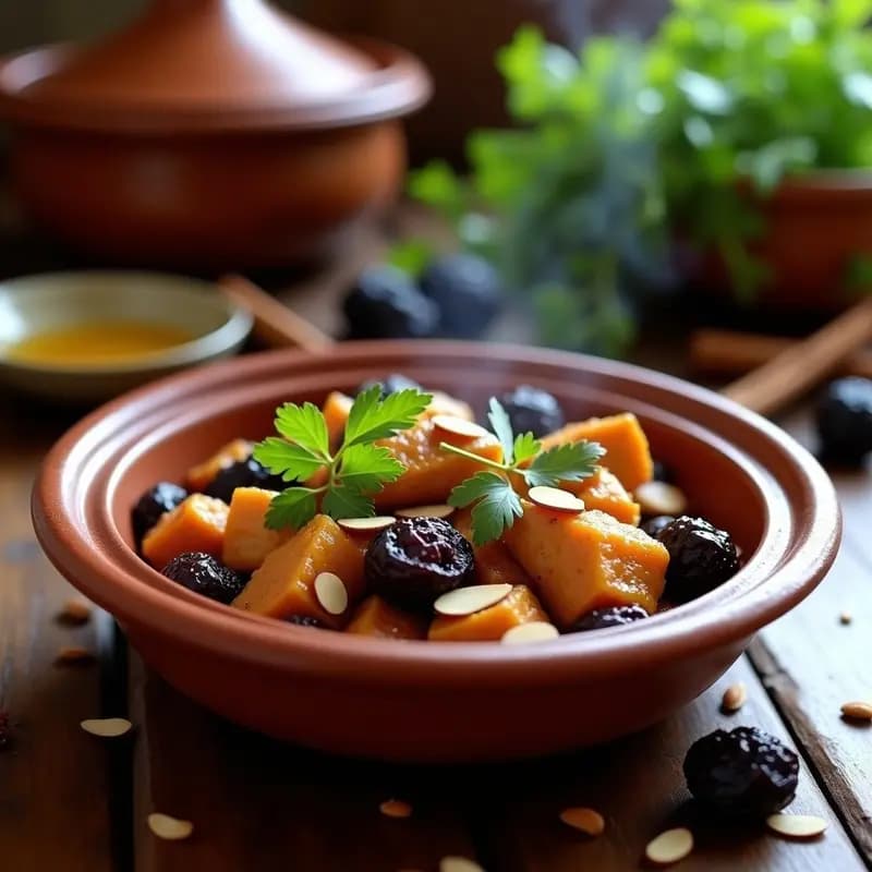 Tagine de Pollo con Ciruelas y Canela: Receta Marroquí en Airfryer y Sin Lactosa