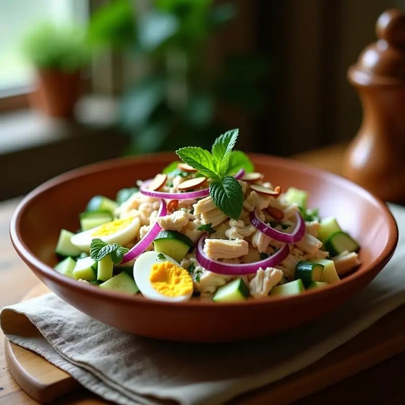 Tahaa Salata: Ensalada de Pollo y Yogur de la Cocina Iraquí