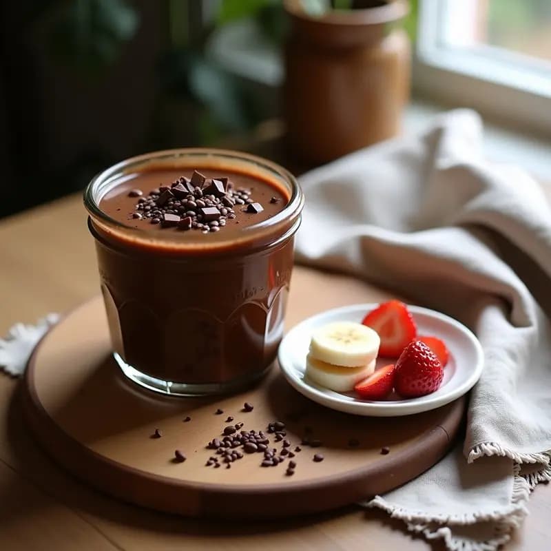 Tahini de Chocolate y Ajonjolí: Salsa Dulce Libanesa para Postres Sin Azúcar