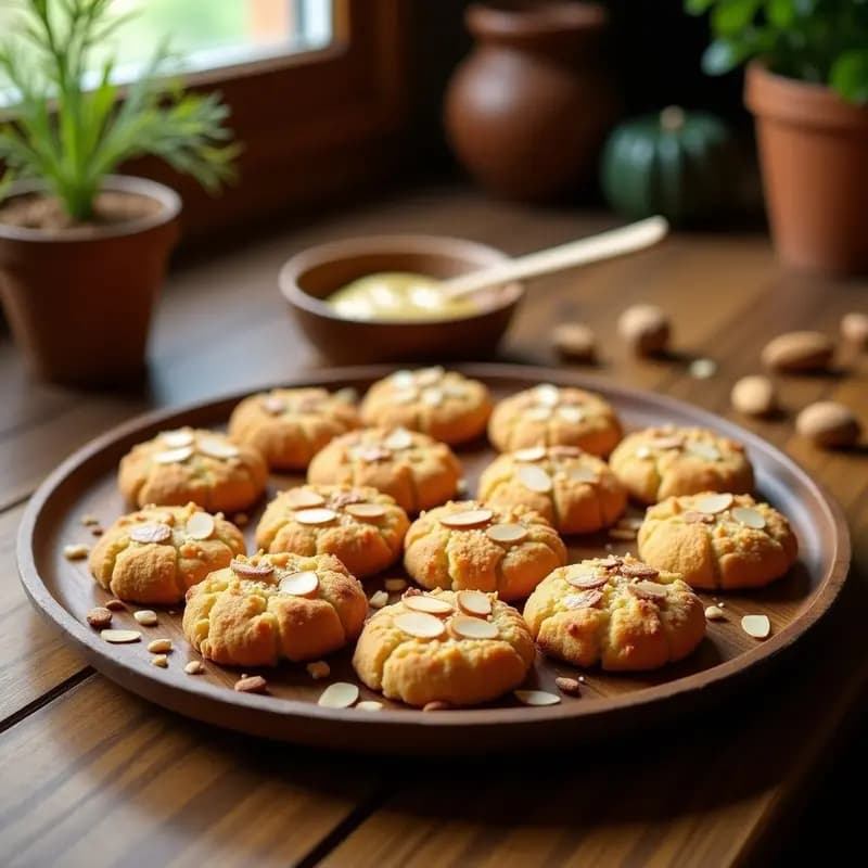 Tahini Cookie de Almendra y Sésamo: Galletas Libanesas Sin Harina