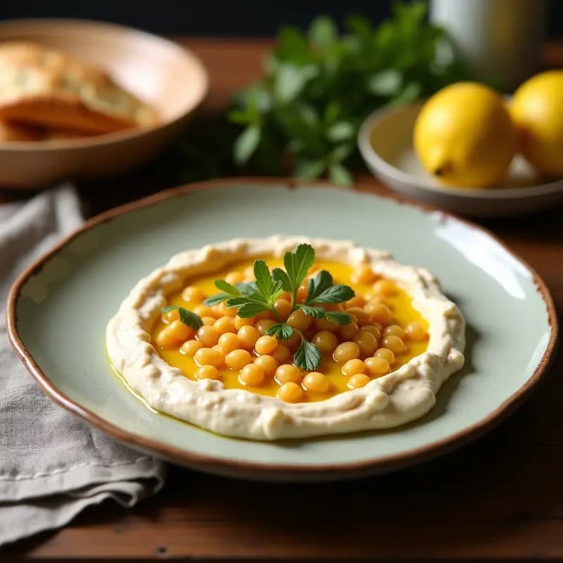 Tahini de Garbanzos con Limón y Ajo: Dip Árabe Vegano y Rico en Proteína