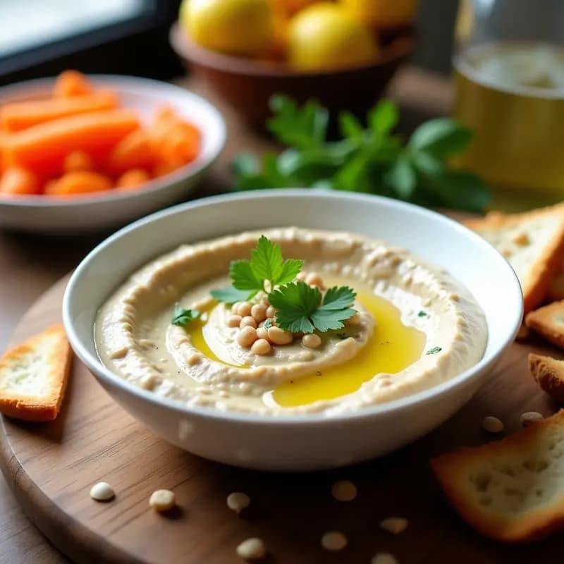 Tahini de Garbanzos y Limón: Salsa Libanesa para Aperitivos y Ensaladas en 5 Minutos