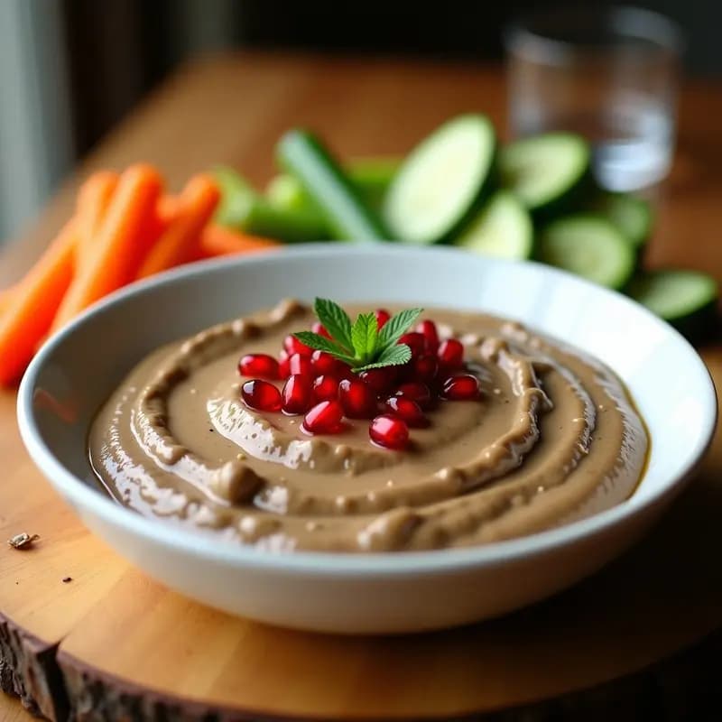 Tahini de Garbanzos Negros con Granado: Dip Sirio Gourmet y Sin Gluten