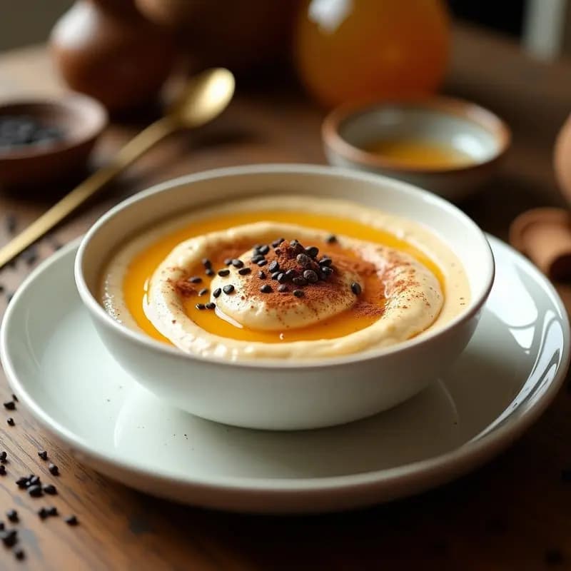 Tahini con Miel y Sésamo Negro: Postre Árabe Dulce y Sin Harina en 5 Minutos
