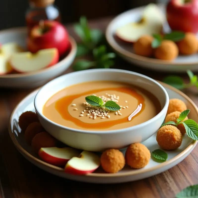 Tahini con Miel y Sésamo: Salsa Árabe Versátil para Postres y Platos Salados