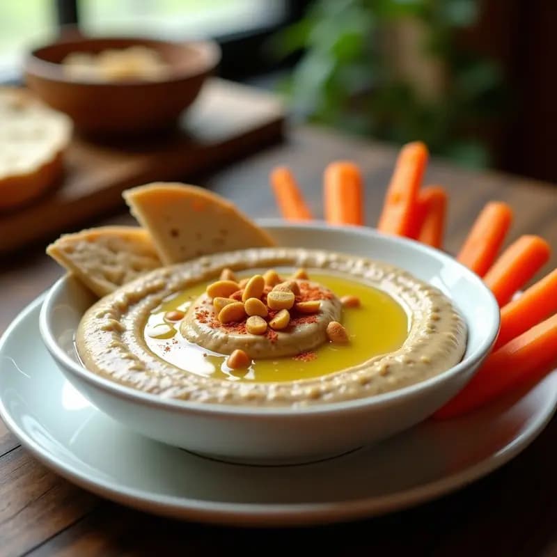 Tahini de Plátano Macho y Cacahuete: Dip Árabe Dulce-Salado para Aperitivos