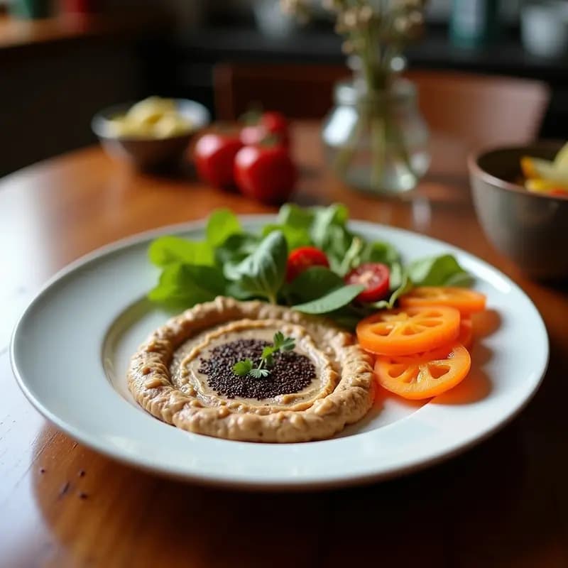Tahini de Remolacha y Sésamo Negro: Dip Sirio Vegano y Rico en Calcio