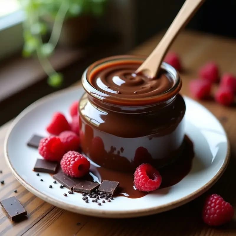 Tahini de Sésamo y Chocolate Negro: Salsa Dulce-Salada para Postres Veganos