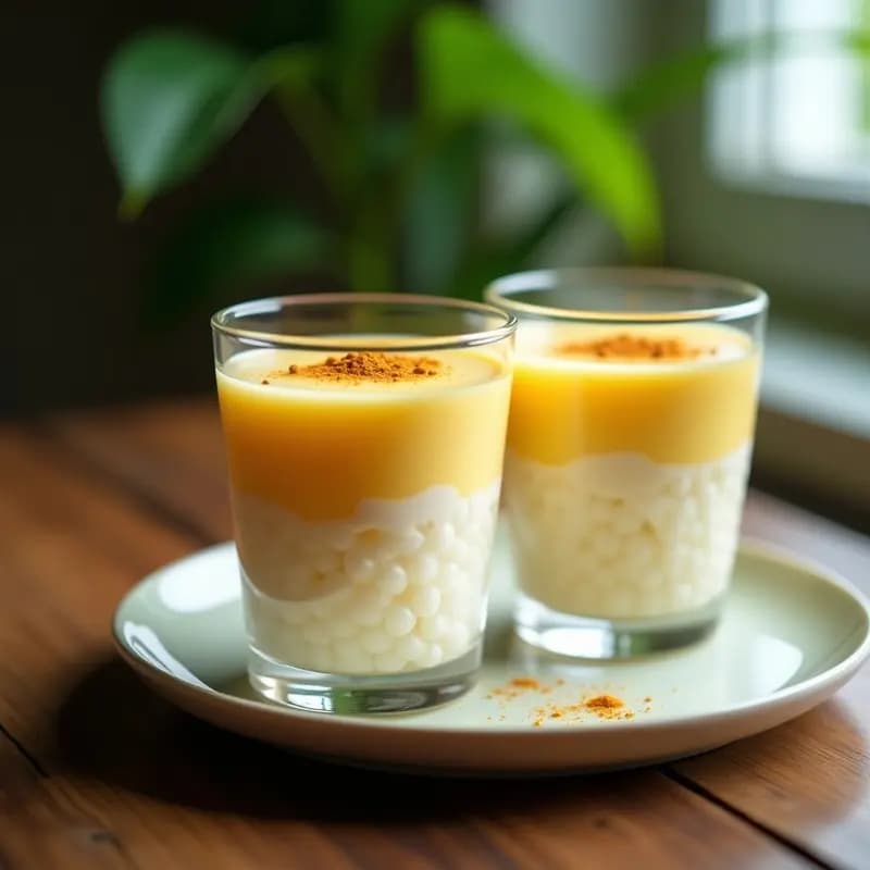 Taho Filipino de Tofu Sedoso y Sirope de Arce: Postre Vegano y Sin Lactosa en 10 Minutos