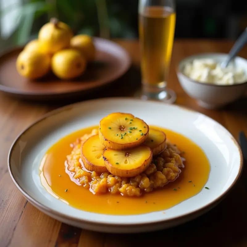 Tajadas de Plátano Macho con Queso Frito y Miel: Postre Hondureño Dulce y Salado
