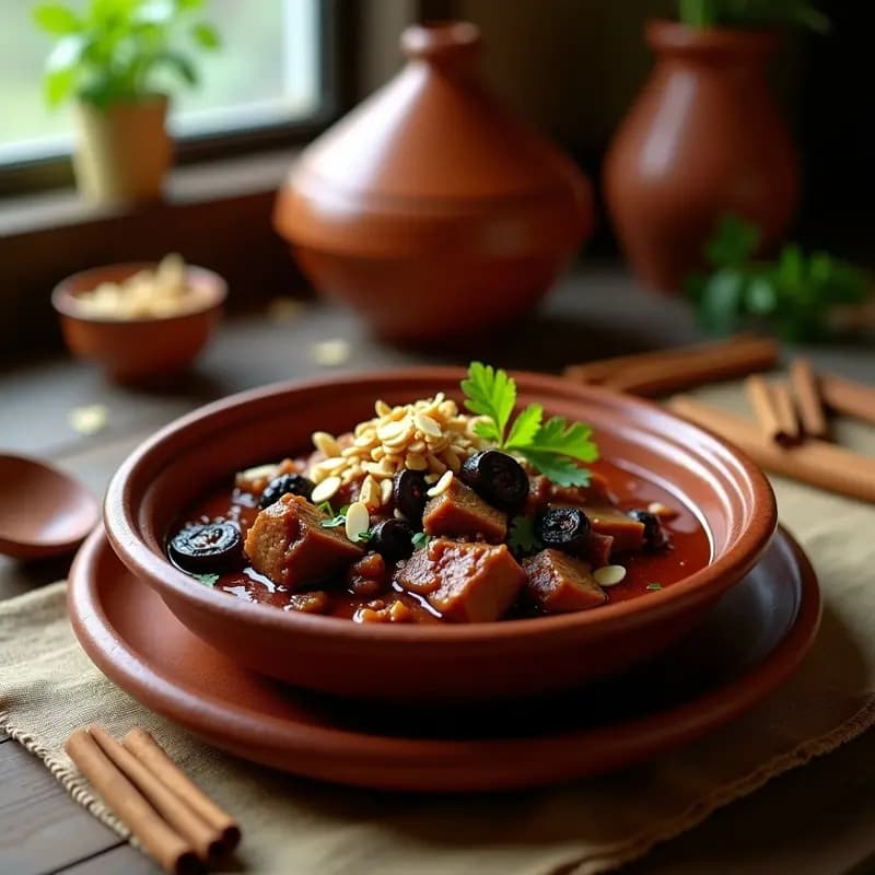 Tajín de Cordero con Prunas y Canela: Receta Marroquí de Olla en 2 Horas
