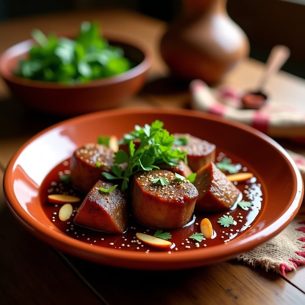Tajín de Cordero con Salsa de Ciruela Umeboshi: Receta Marroquí en Olla Express con Toque Umami