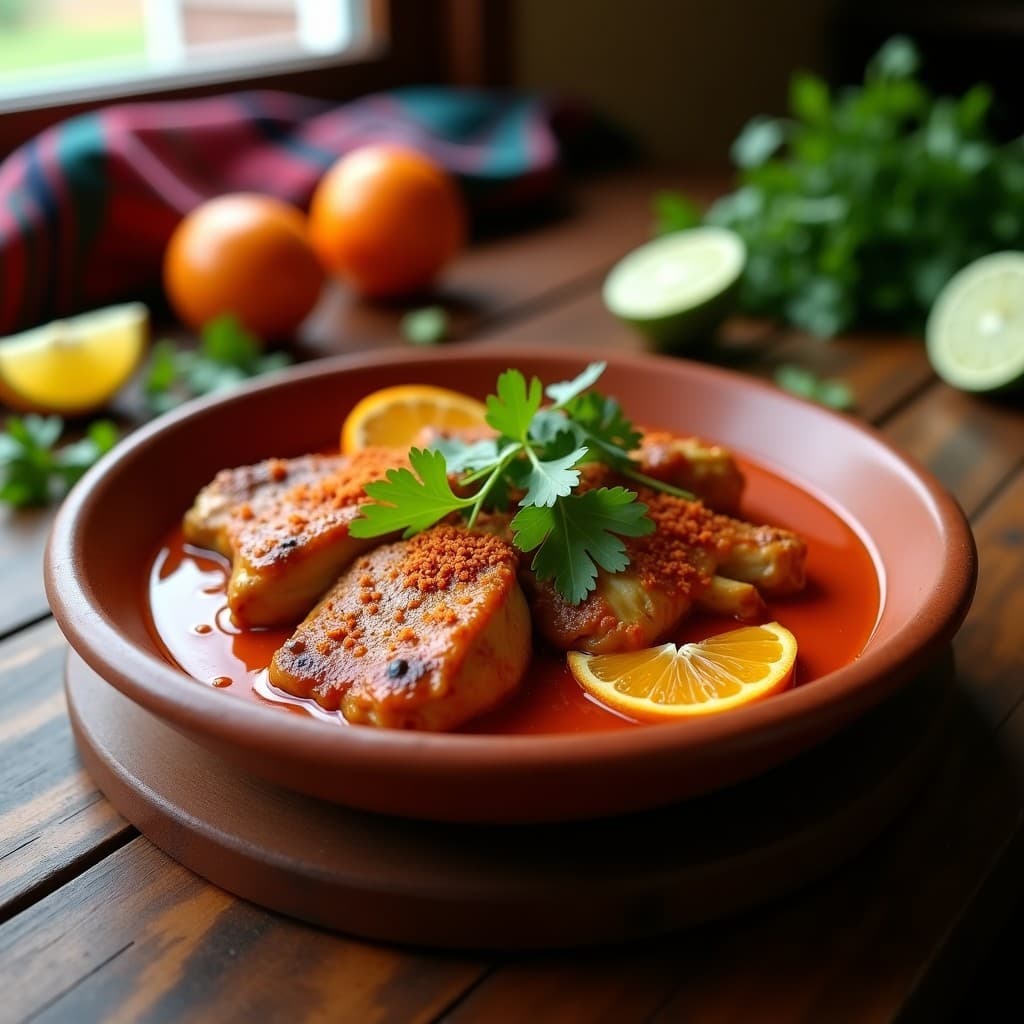 Tajín de Pollo al Pastel de Achiote y Cítricos: Receta Mexicana en Olla Exprés