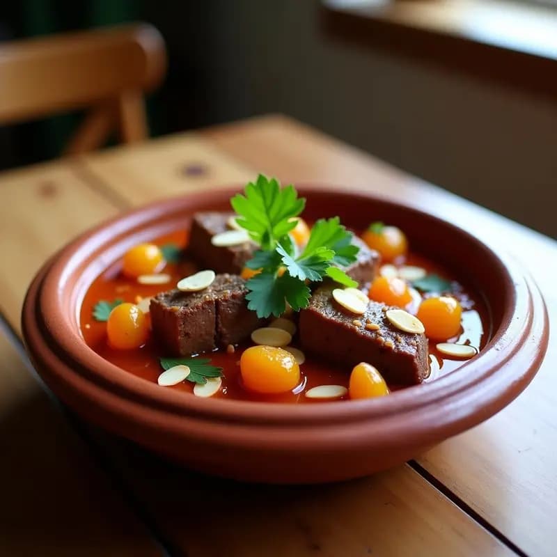 Tajín de Cordero con Albaricoques Secos: Receta Persa en Thermomix con Toque Dulce-Salado