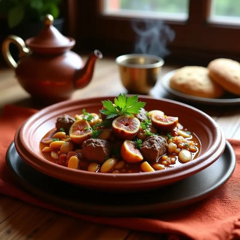 Tajine de Cordero con Higos y Miel: Receta bereber Tradicional en 2 Horas