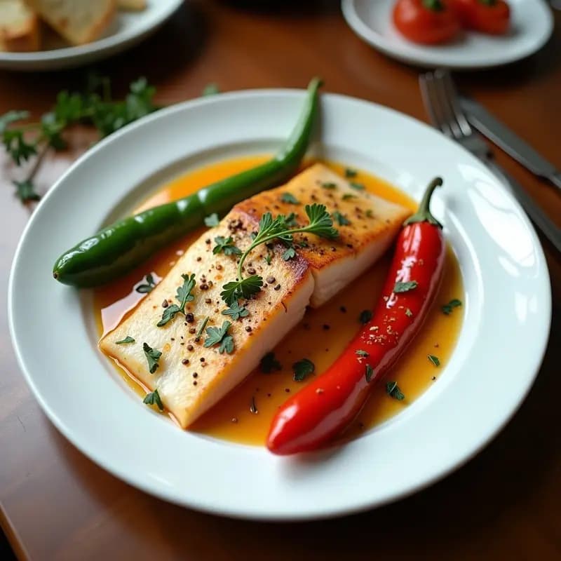 Tajín de Pescado con Pimientos Asados y Aceitunas: Receta Marroquí Tradicional y Light