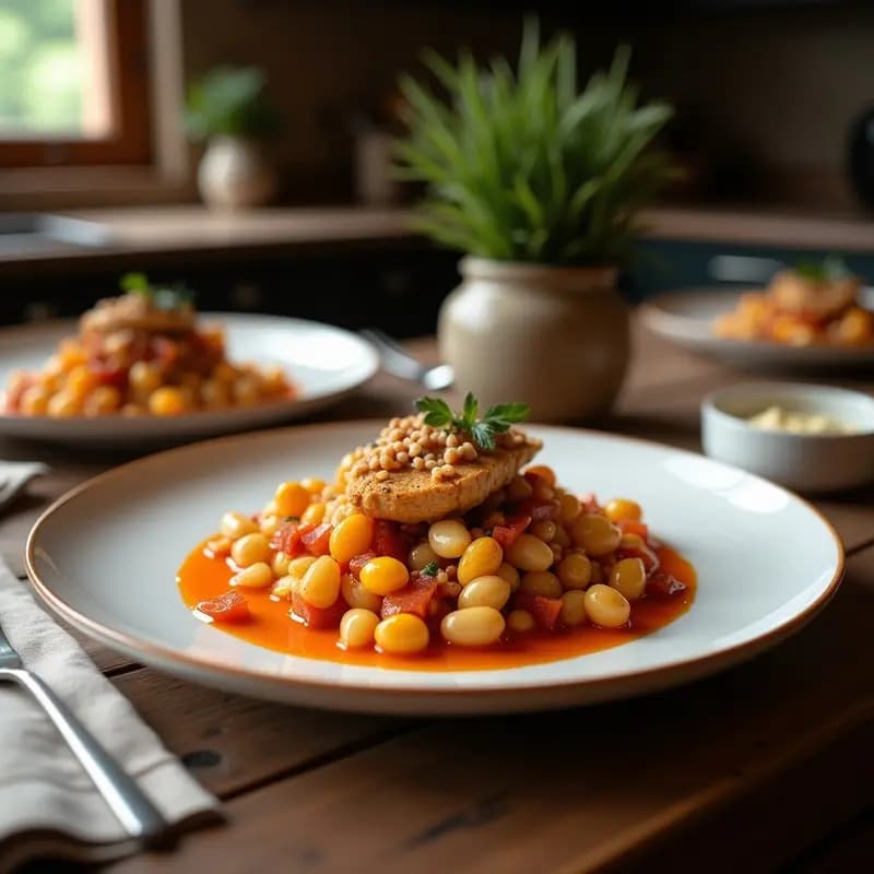 Tajín de Pollo con Almendras y Granadas: Receta Persa Gourmet para Ocasiones Especiales