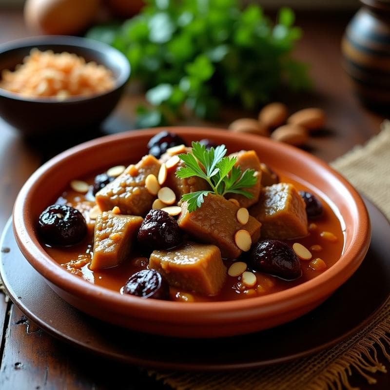 Tajín de Cordero con Ciruelas Pasas: Receta Marroquí en Olla Express y Sin Gluten