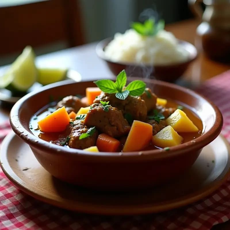 Tajo de Chivo Estofado al Estilo Dominicano: Receta Tradicional en Olla Lenta