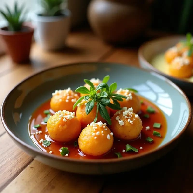 Takoyaki de Calabacín y Queso Feta: Receta Japonesa Vegana con Toque Mediterráneo en 20 Minutos