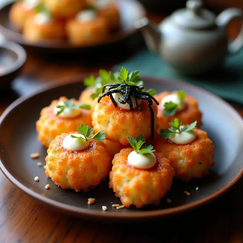 Takoyaki de Coliflor y Gambas: Receta Japonesa Sin Harina y Alta en Proteína