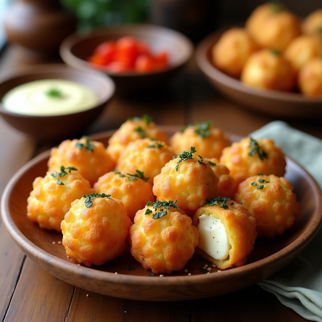 Takoyaki de Coliflor y Queso Manchego: Receta Fusion Española-Japonesa en Airfryer Sin Gluten